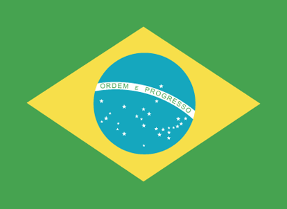 Vlag van Brazil