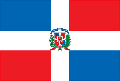 Vlag van Dominican Republic