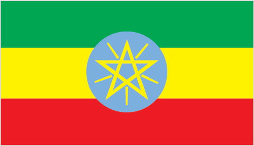 Vlag van Ethiopia
