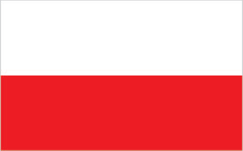 Vlag van La Pologne