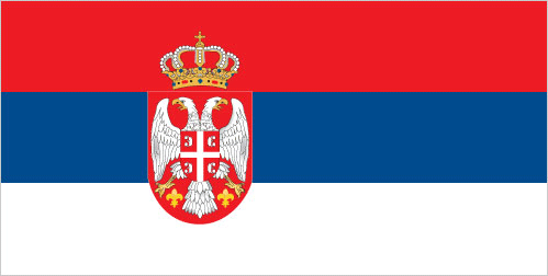 Vlag van Serbia