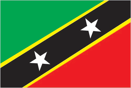 Vlag van Saint Kitts and Nevis
