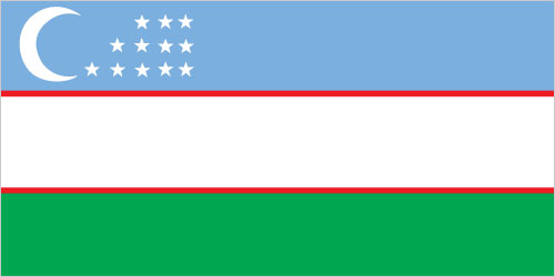 Vlag van Uzbekistan