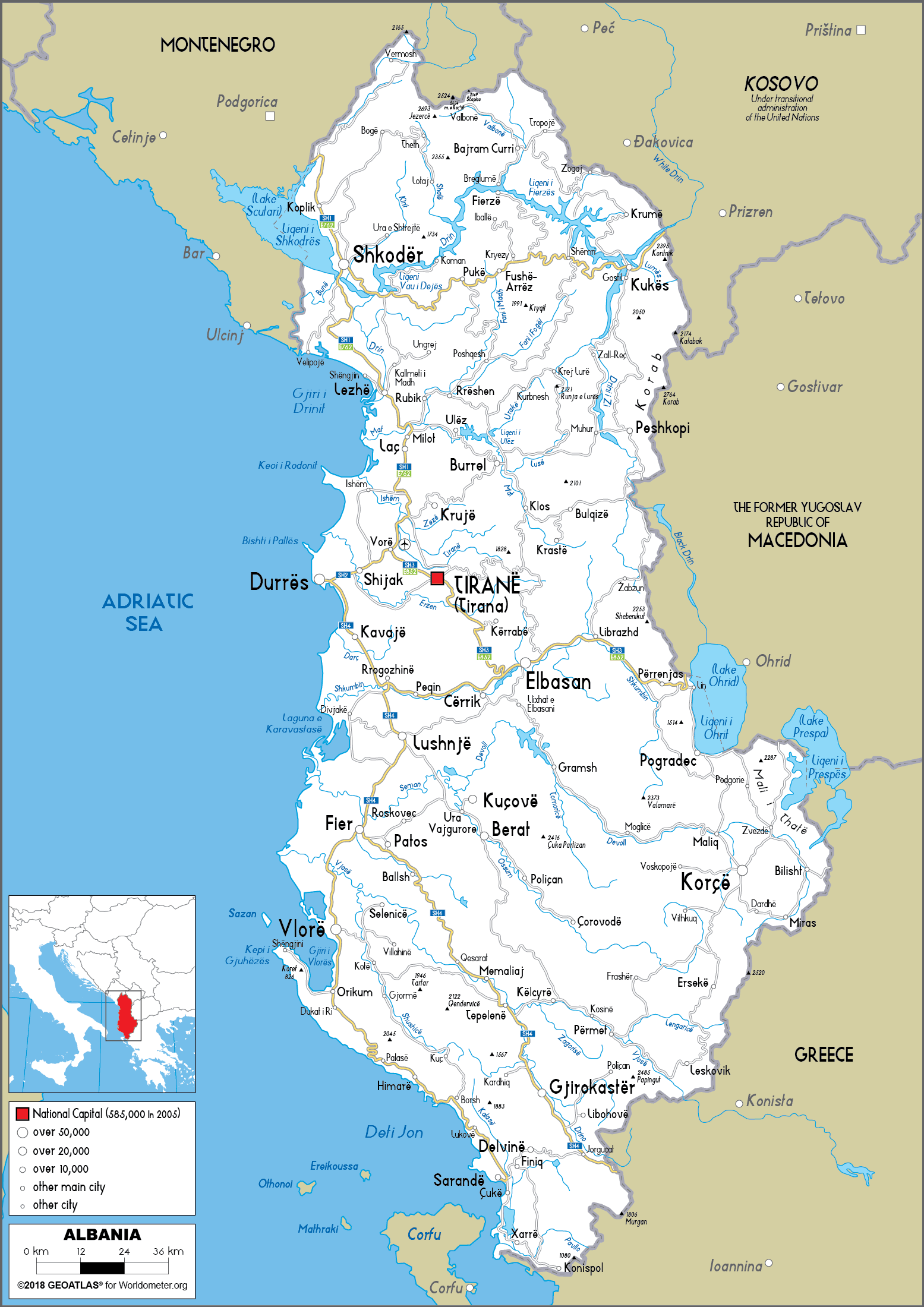 Albania Road Map 