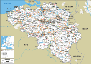 belgium political map