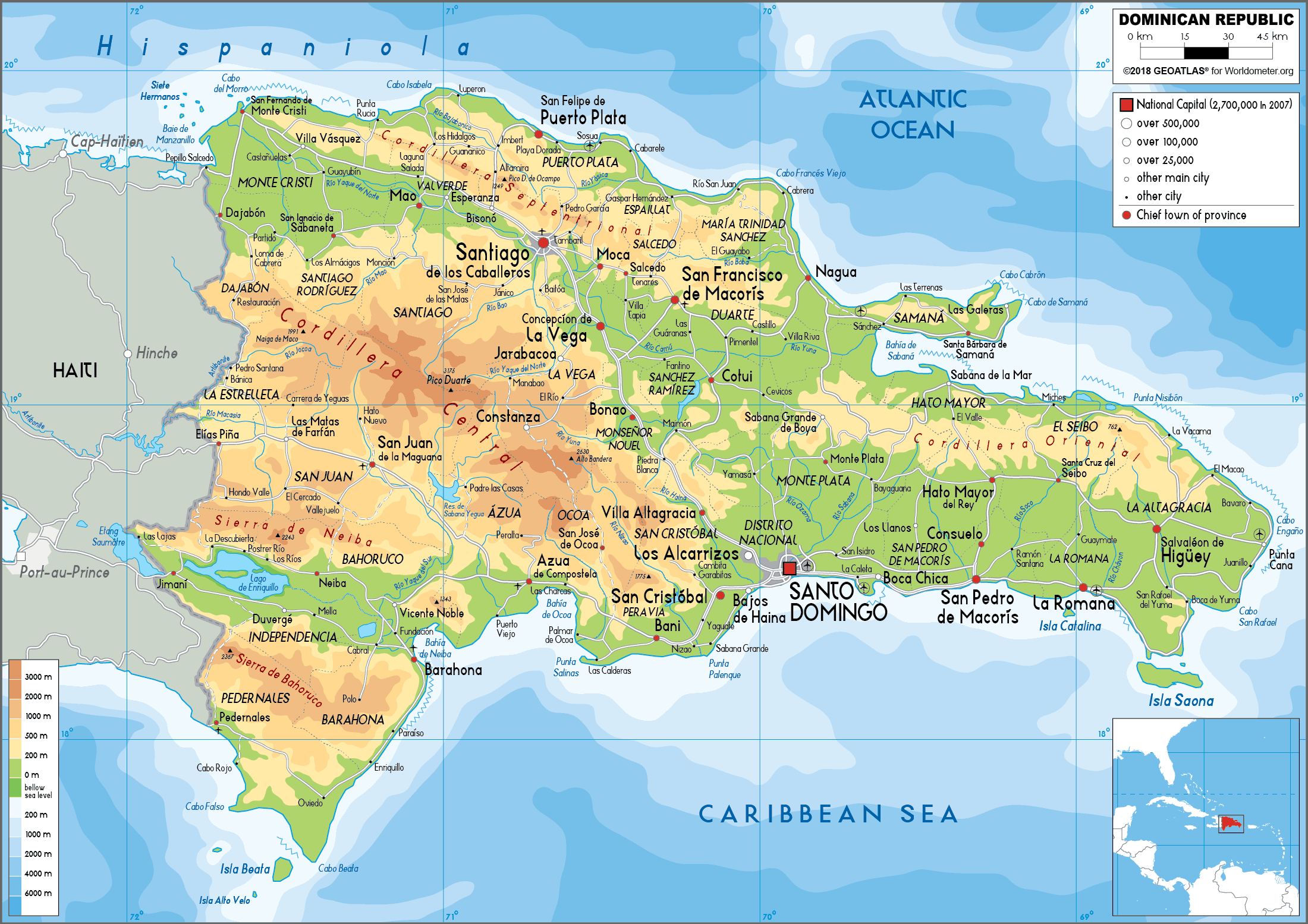 dominican republic map
