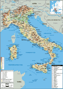 Italy Map (Road) - Worldometer