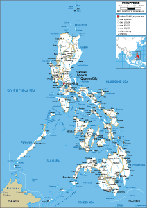 philippines physical map