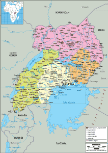 Maps of Uganda - Worldometer